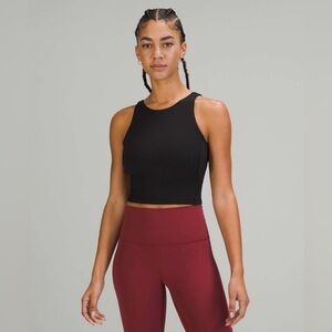 Black High Neck Align Tank